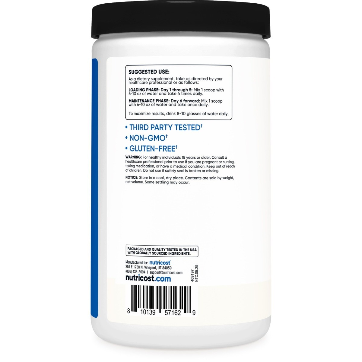Nutricost Micronized Creatine Monohydrate – Pure Powder for Strength
