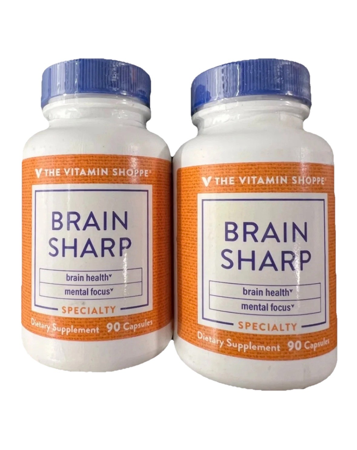 2x Vitamin Shoppe «Brain Sharp» 90 Capsules Lot Of 2 – BB 8/2026 Free Shipping!