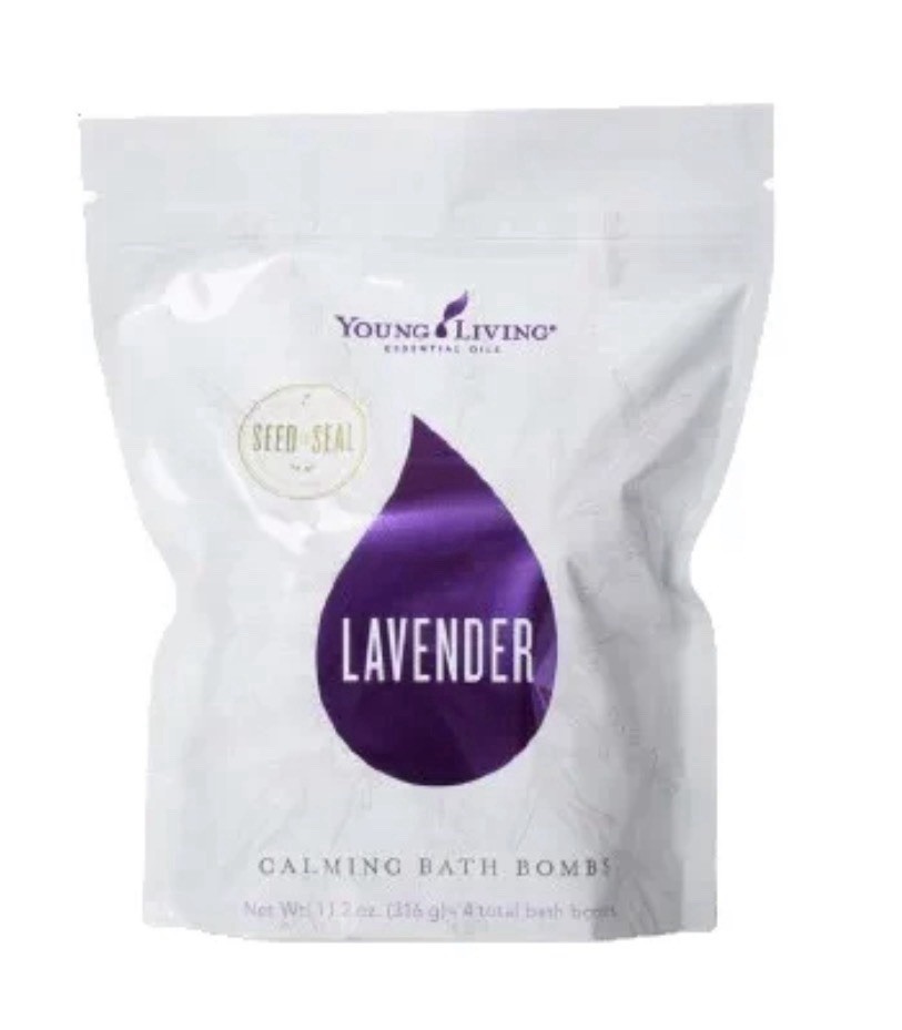 Young Living LAVENDER Calming Essential Oil Bath Bombs 4 Bomb New Pack 11.2 oz
