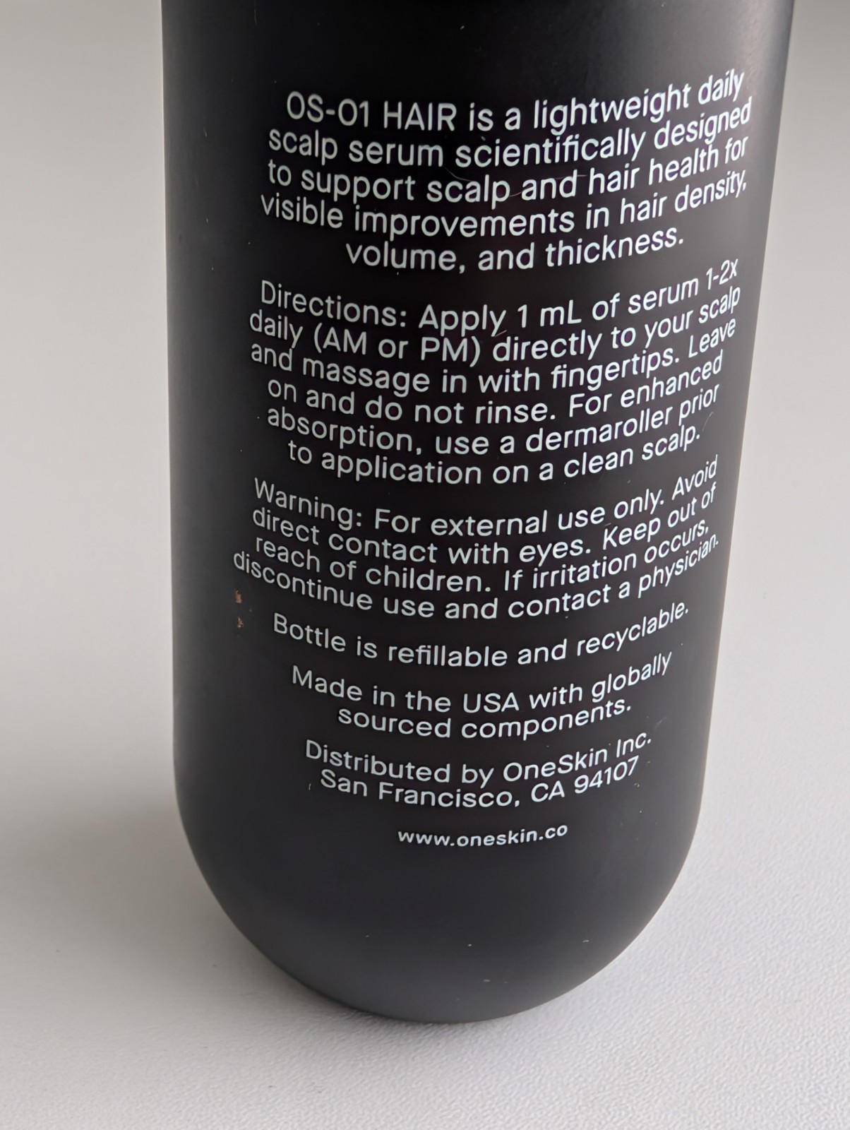 One skin OS-01 Hair Peptide Scalp Serum 1.7oz/ 50ml Exp 04/2027 New