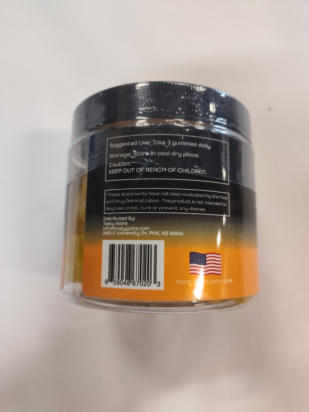 tasty gains creatine gummies Pineapple mango 90gummies