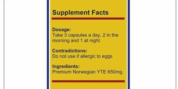 YOUNG TISSUE EXTRACT TLC ETERNAL YOUTH 650mg 60 Caps ANTI AGING FORMULA -POTENT