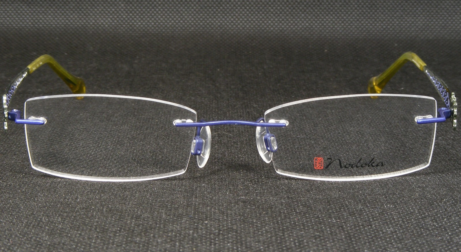 Nodoka Charmant ND10160 PU Purple Blue UNIQUE RARE EYEGLASSES GLASSES 49-19-140