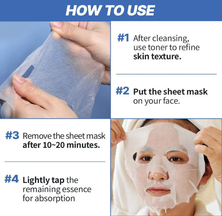NEXTBEAU Solution Sheet Mask Variety Pack, 10 Count (5 Types x 2 Sheets) 0.74 oz