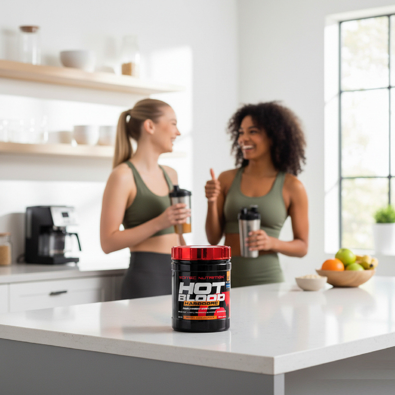 HOT BLOOD 300g Pre-Workout Booster Maximizes Energy Focus & Performance Vitamins