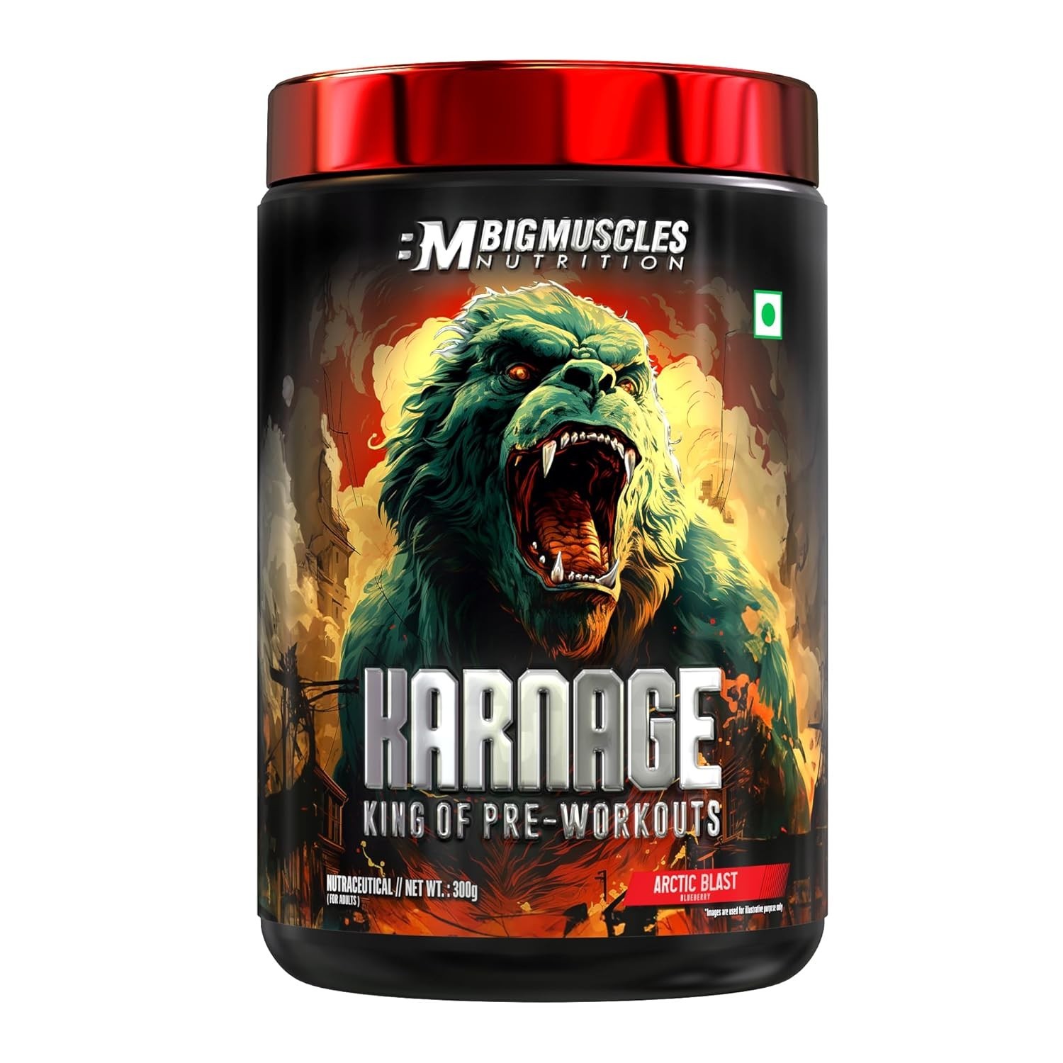 Bigmuscles Nutrition Karnage 60 Servings (Arctic Blast, 300g)