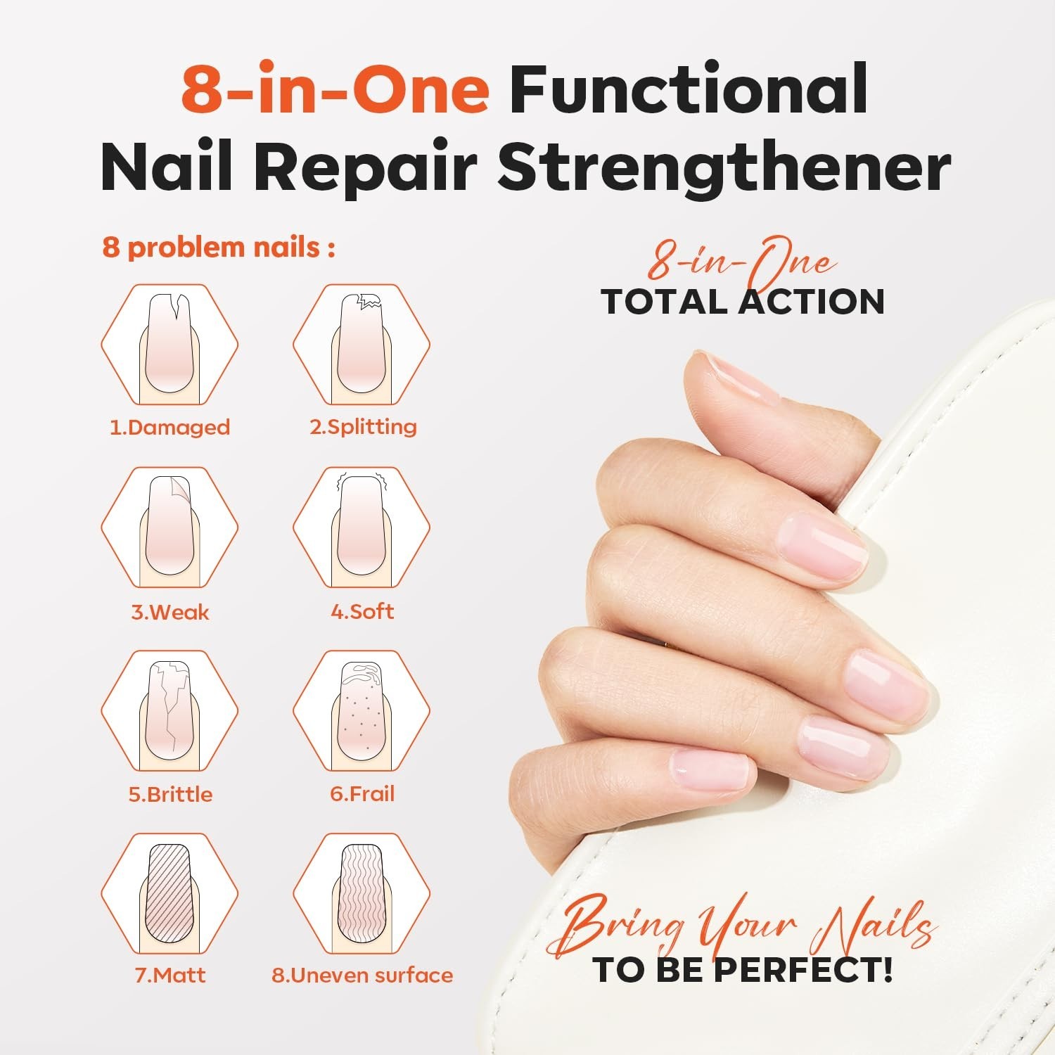 Nail Strengthener & Growth Clear Polish – Extra Strong Nail Repair & Hardener 15