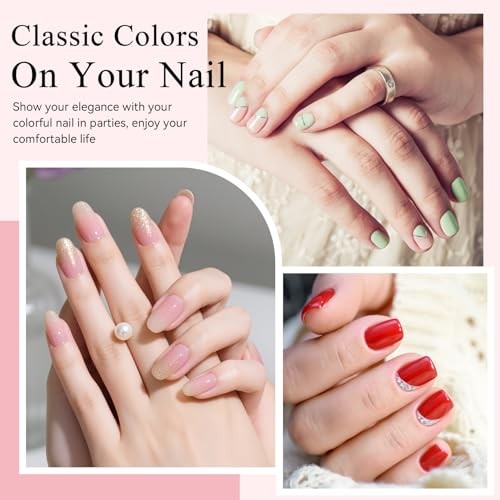 30 Pcs Gel Nail Polish Set, 25 Colors U V Gel Nail 30 A-Nude Pink Red Series
