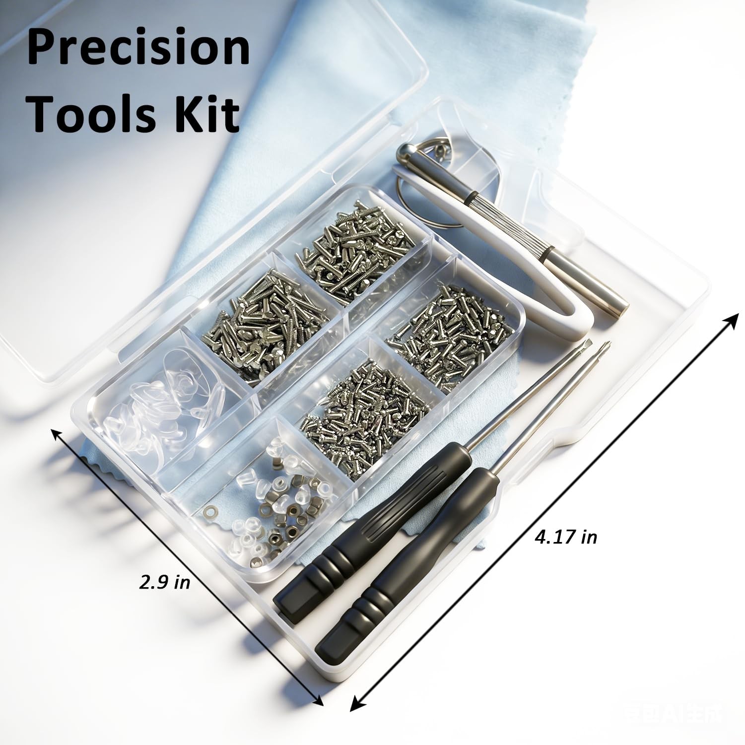 PTSLKHN Eyeglass Repair Kit with Screws, 15 Types Screws for Eyeglasses Fram…