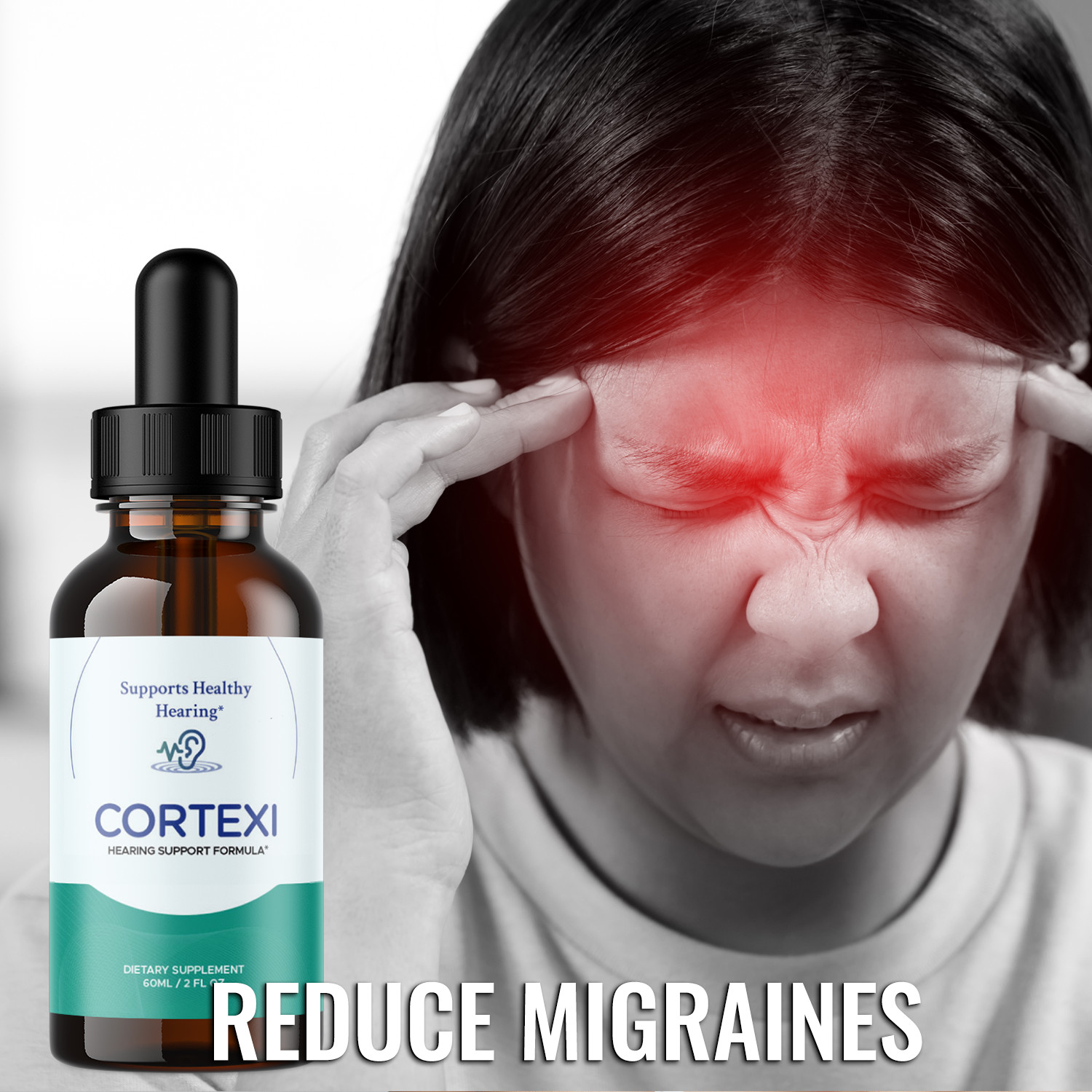 Cortexi, Cortexi Drops for Ear Health, Hearing Support, Healthy Eardrum (60 ML)
