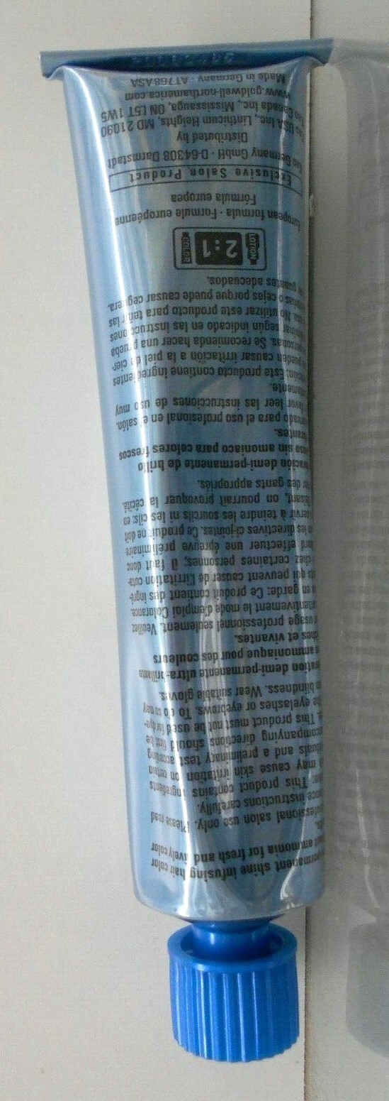 Goldwell COLORANCE Demi Permanent Hair Color TUBES (Levels 7 & Up) ~2.1 fl. oz.