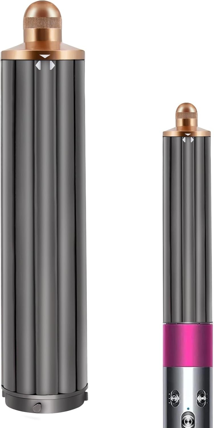 40MM 1.6in Long Hair 1 Count (Pack of 1), 40mm Curling Barrels,gold