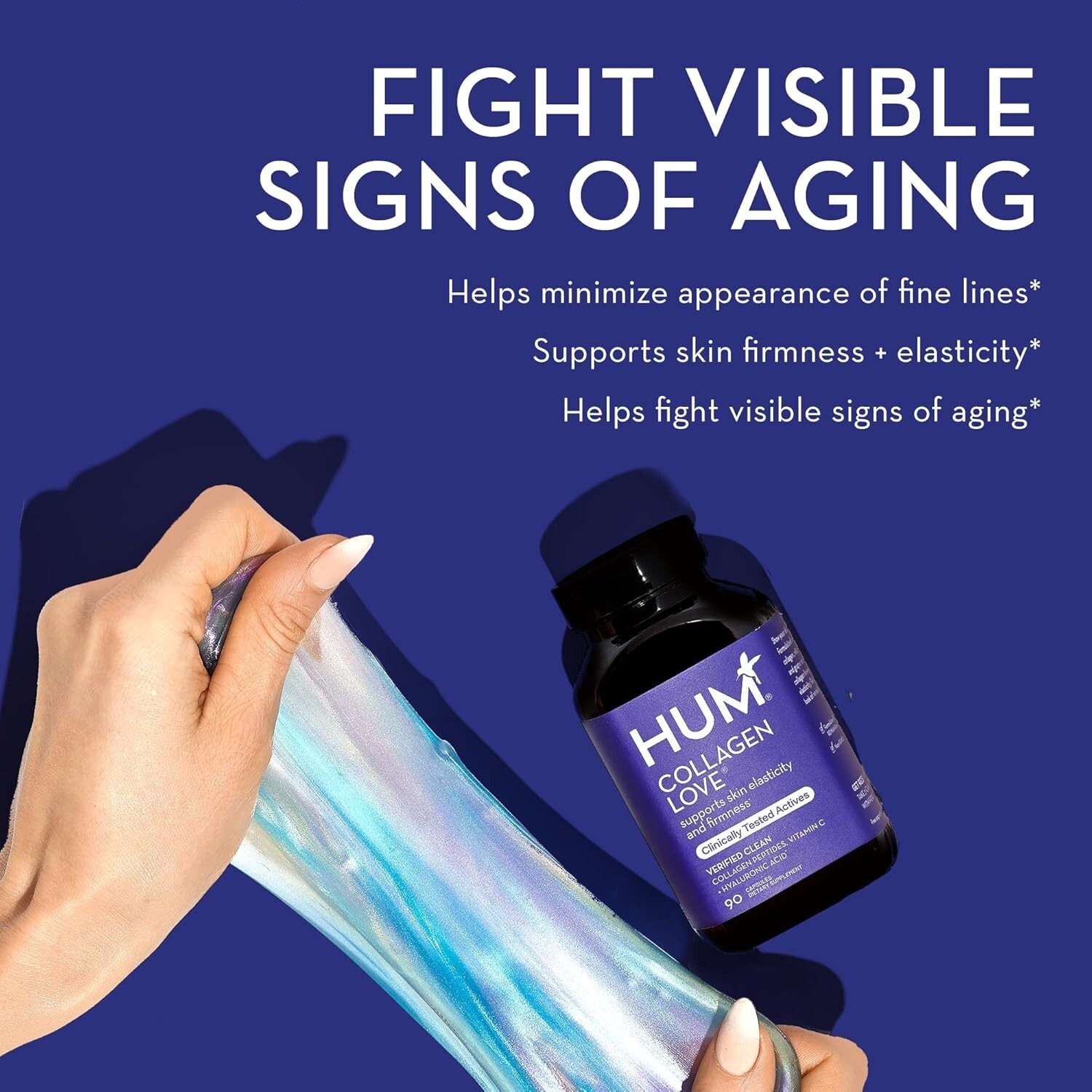 HUM Collagen Love Skin Supplement Skin Supplements for Women and Men (90-Count)