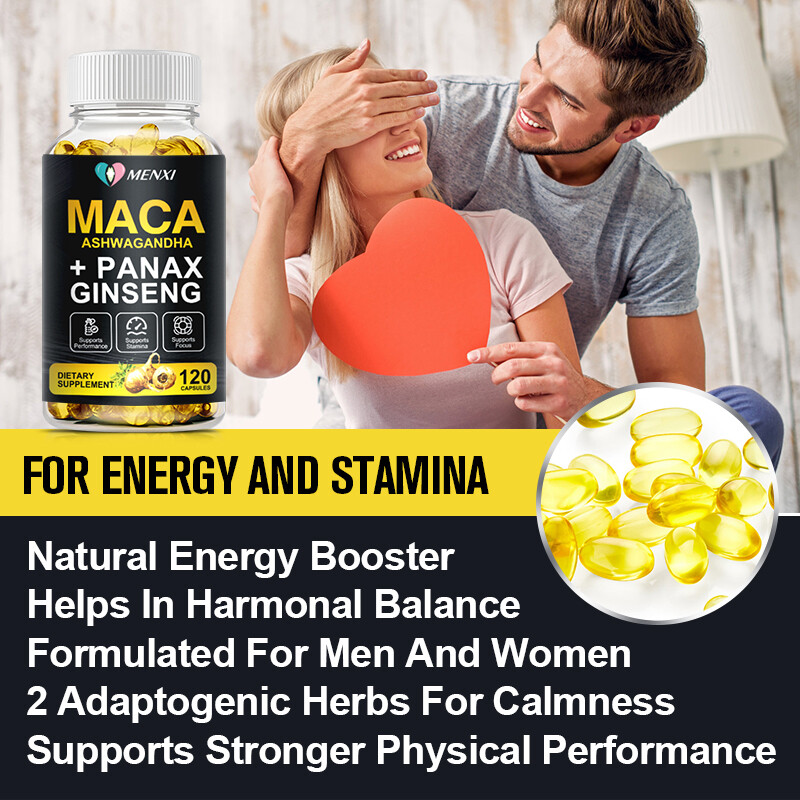120 Capsules 10000 Mg High Potency Organic Pills For Men & Women Enhance Libido