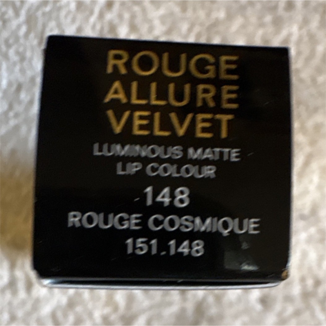 CHANEL Rouge Allure Velvet Lipstick 148 Rouge Cosmique Matte Stick 18M