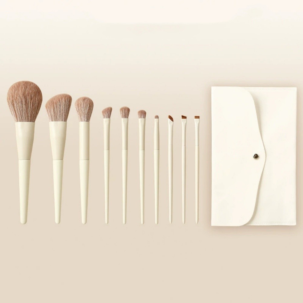 Makeup Brush Set Professional Synthetic Fiber Foundation Blush Eyeshadow Kit