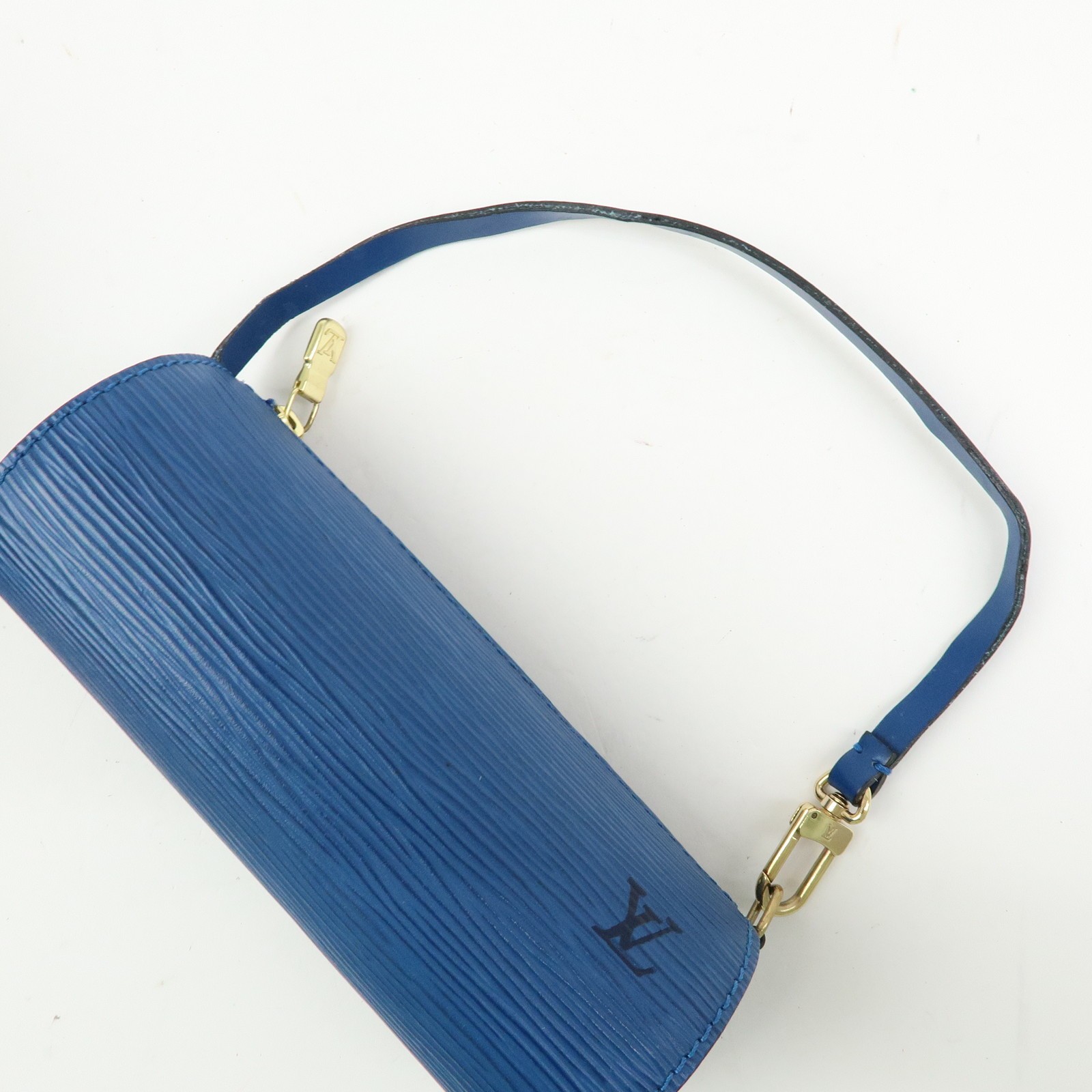 Louis Vuitton Epi Set of 2 Leather Soufflot Pouch Red Blue Authentic Used F/S