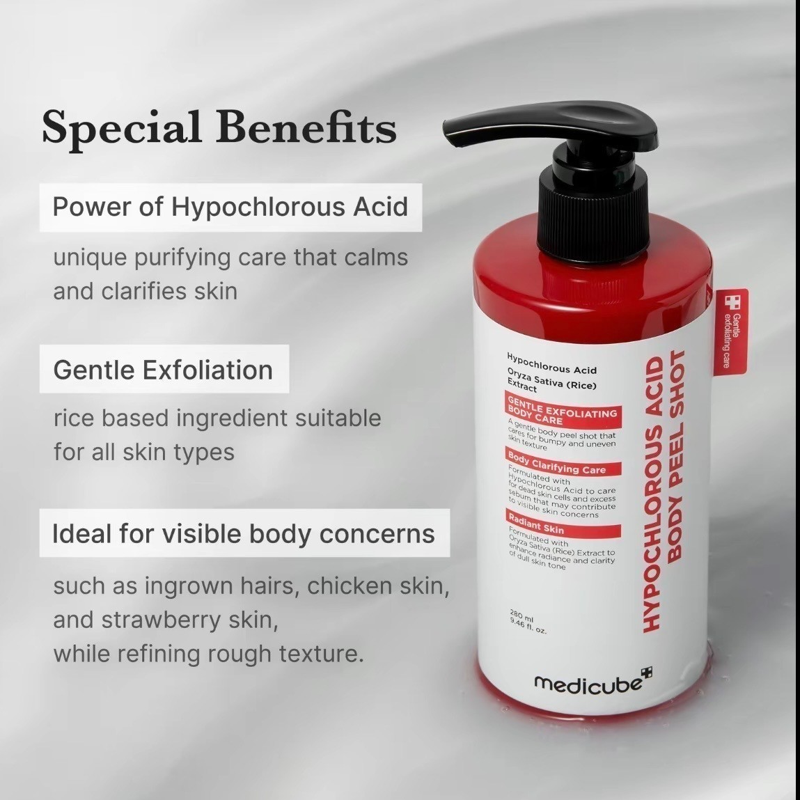 NEW Medicube Hypochlorous Acid Rice Peel Shot Duo