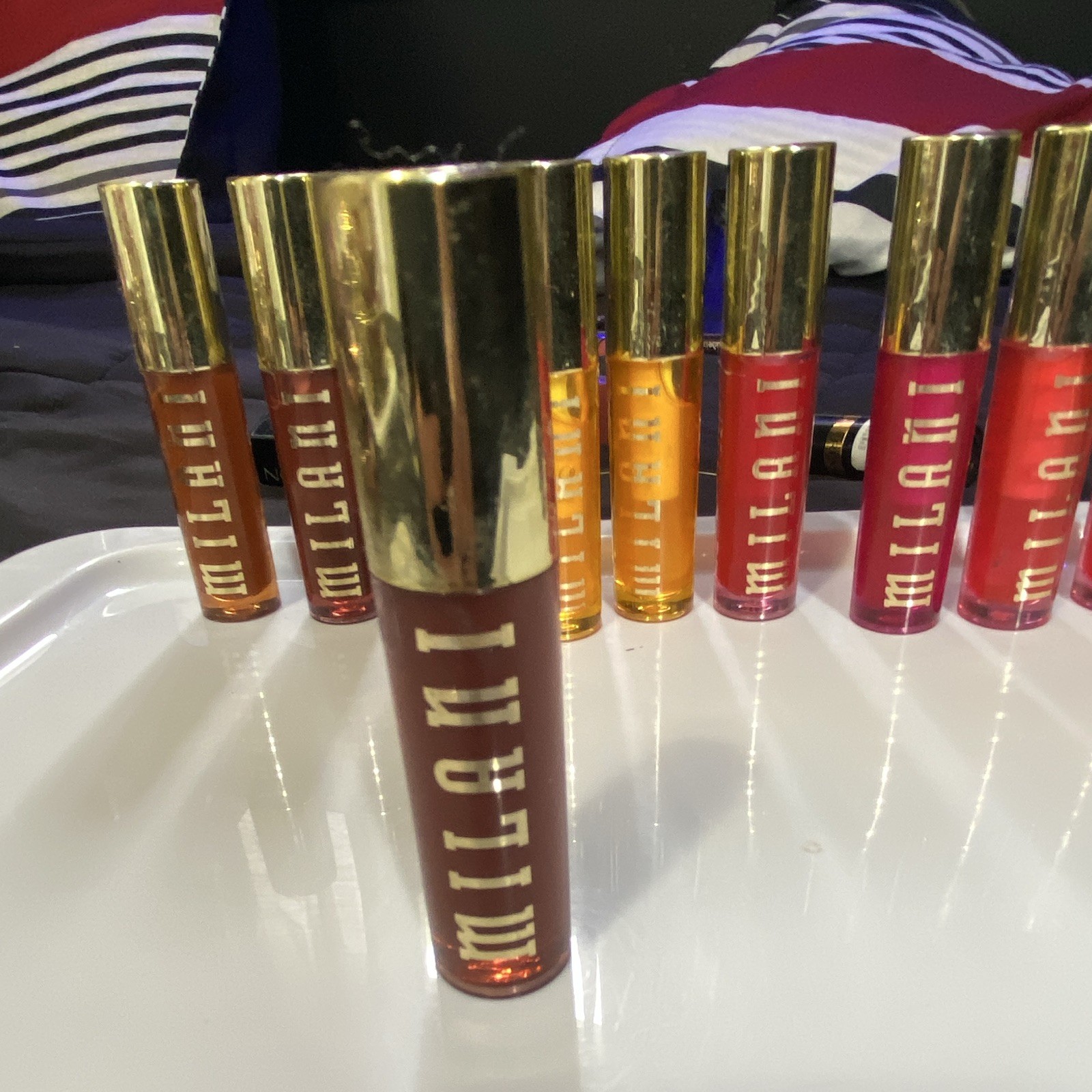 Milani Liquid Lip Gloss Lot, Glossy Shine Effect, Assorted Shades