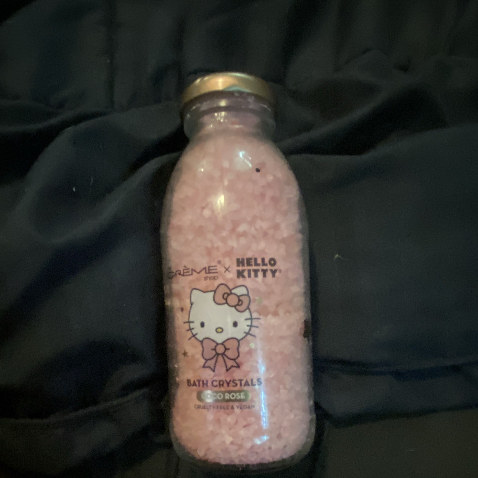 Crème x Hello Kitty Bath Crystals Coco Rose Pink, Vegan Cruelty-Free