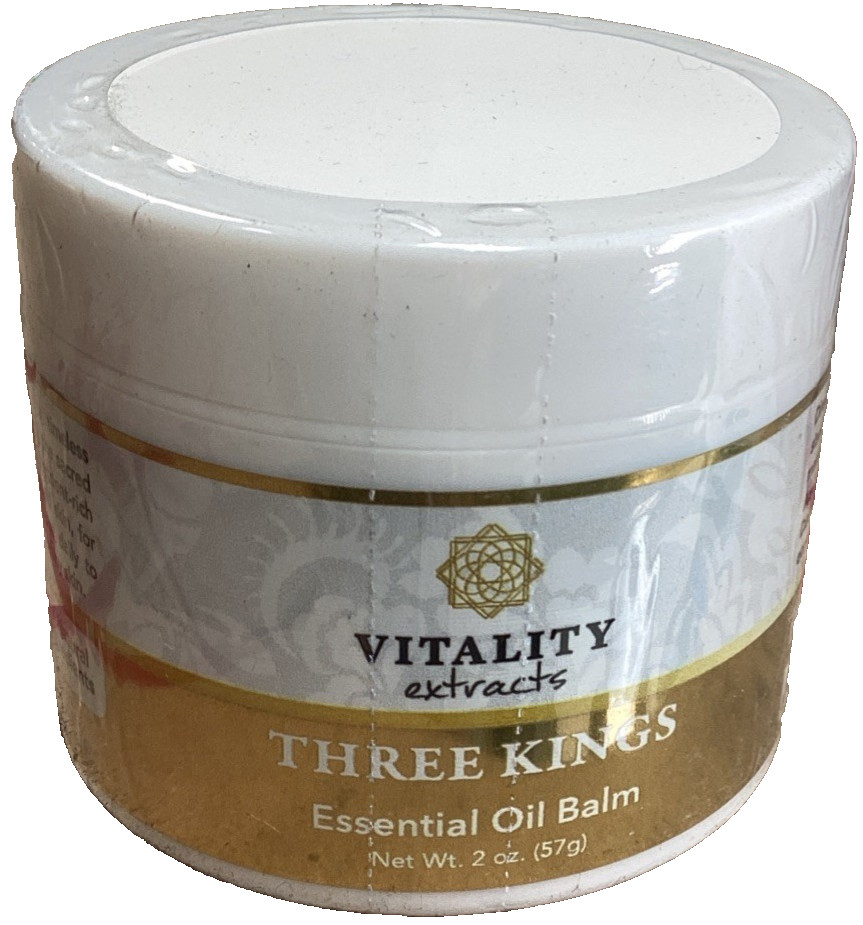 Vitality Extracts Three Kings Essential Oil Balm 2oz Jar