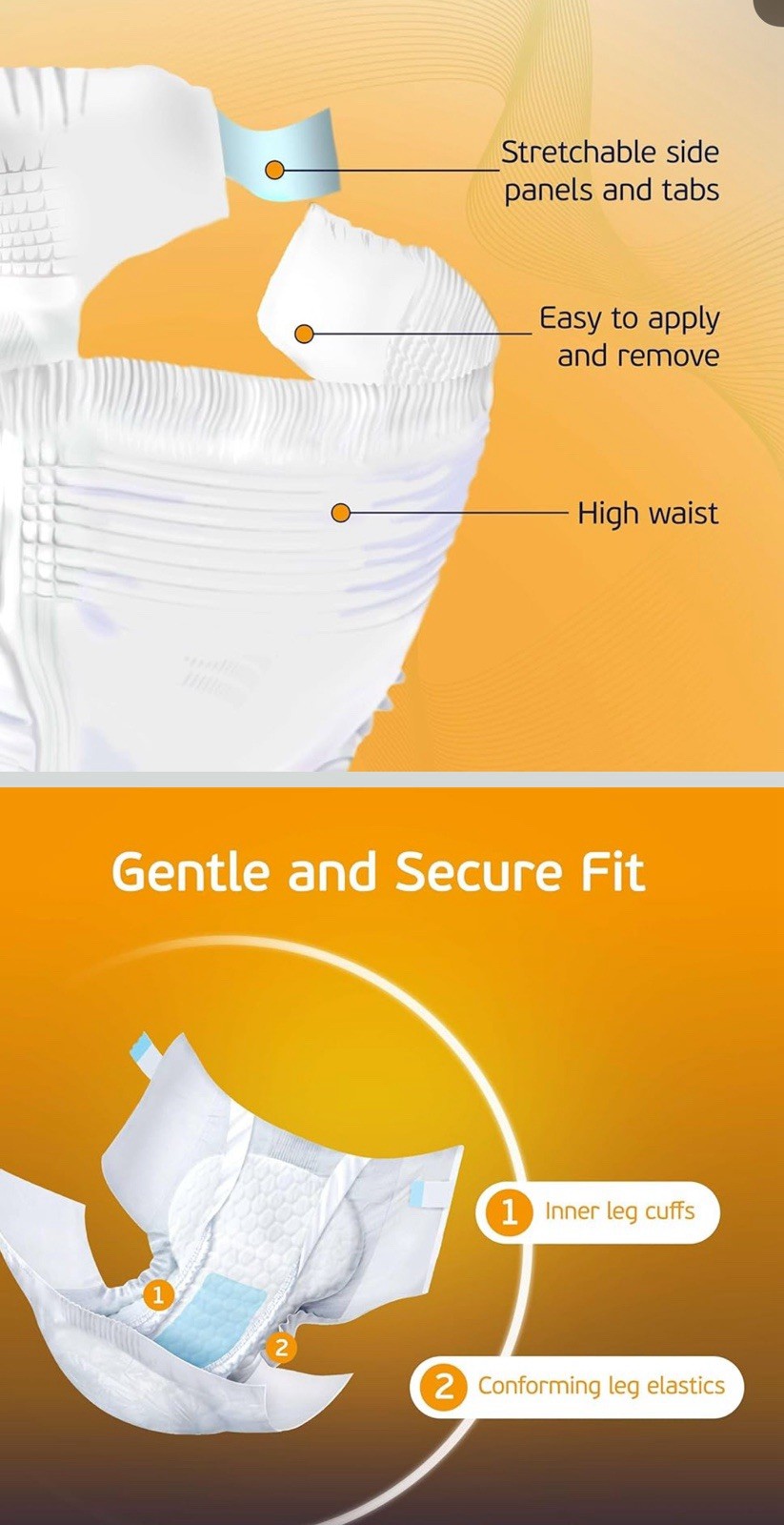 TenderGentle Nobility Kavod+ Incontinence Briefs 3XL Max Absorbency White 8/Bag
