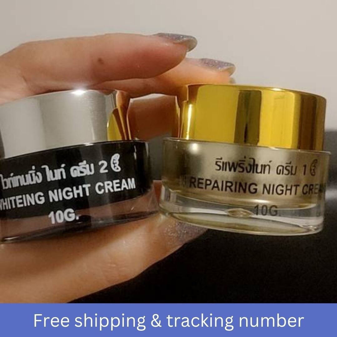 2x RCC Night Cream Smooth Skin+Whitening Reduce Melasmas Wrinkle Scars Acne Mark