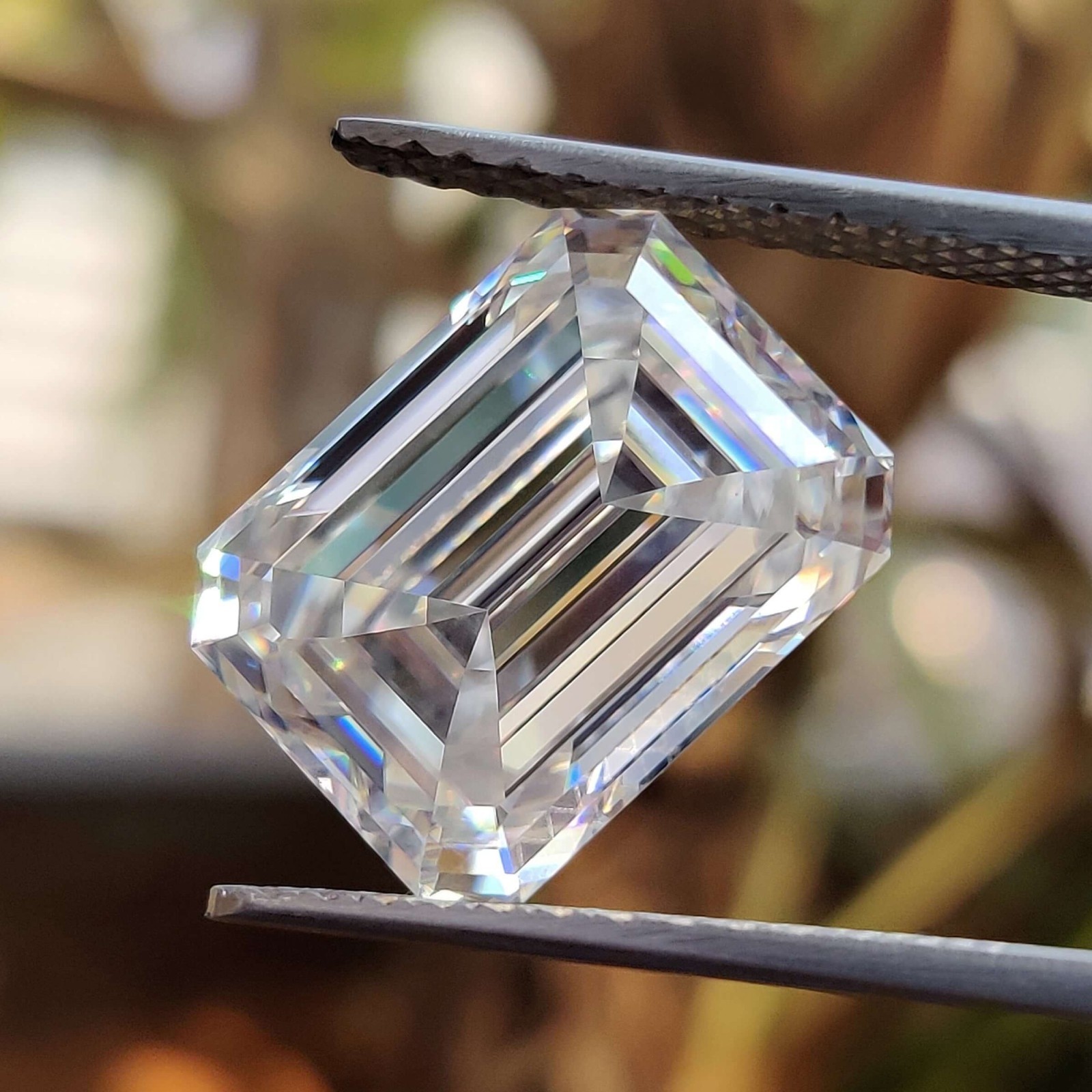 6.00 Ct Certified Lab-Grown Diamond Emerald Cut D Color VVS1 Clarity CVD Diamond