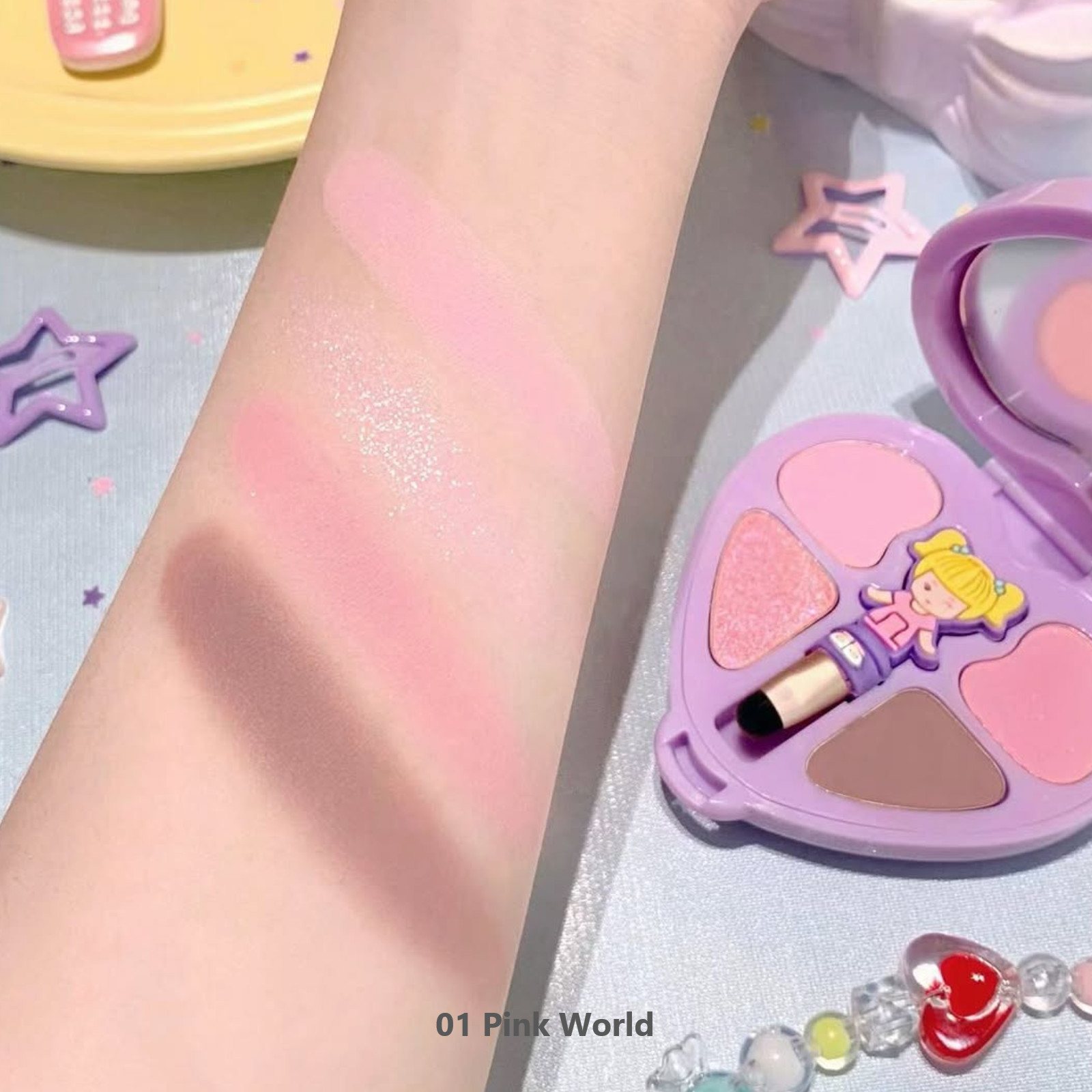 DASIQUE X Polly Pocket Little Shadow Palette 3.9~4.4g Limited K-Beauty