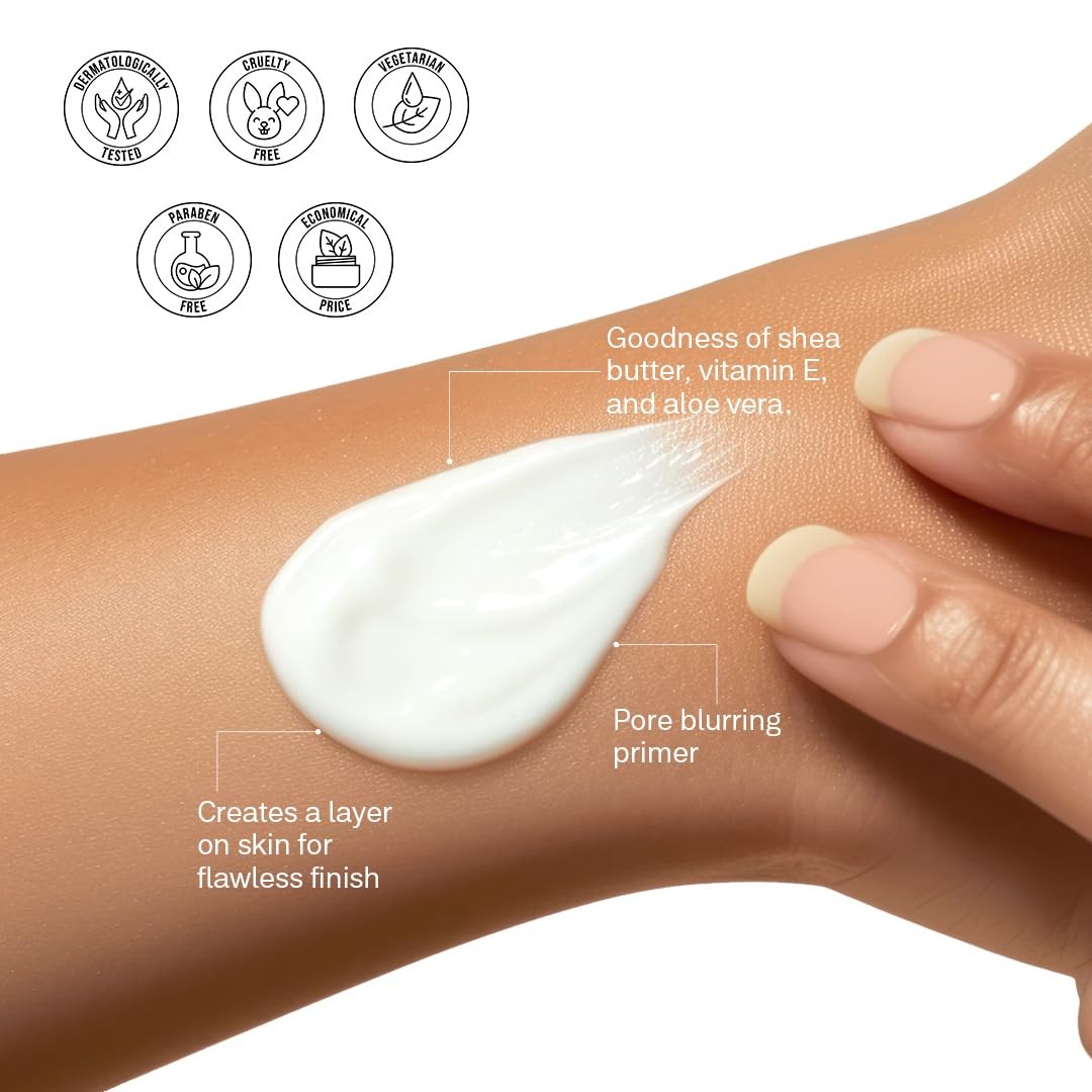 FLiCKA Silk Touch 3 in 1 Face Primer Moisturizer 60g Hydrating Makeup Base