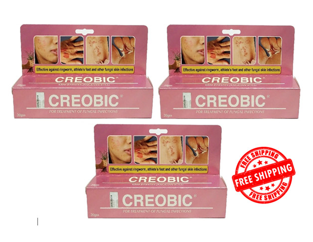 3 X Creobic Cream 20g Cure Skin Ringworm Parasites Itching Anti Fungus
