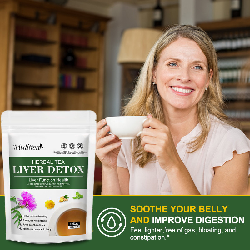 Liver Detox Tea Herbal Tea Liver Function Support for Detoxification Metabolism
