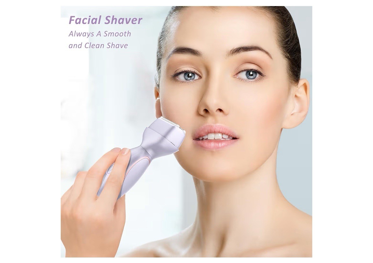 Electric Razors for Women Face Full Body, 2-in-1 Bikini Trimmer and Shavers