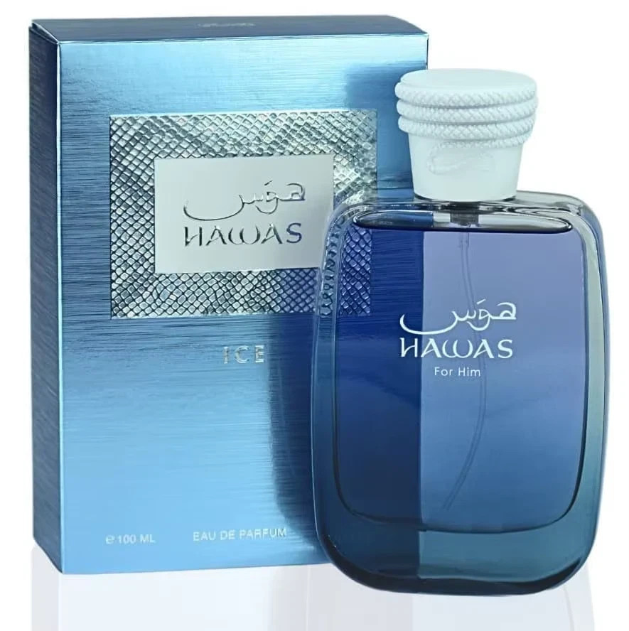 Rasasi Hawas Ice For Him EDP 100ml 3.4oz Men’s Fresh Summer Cologne