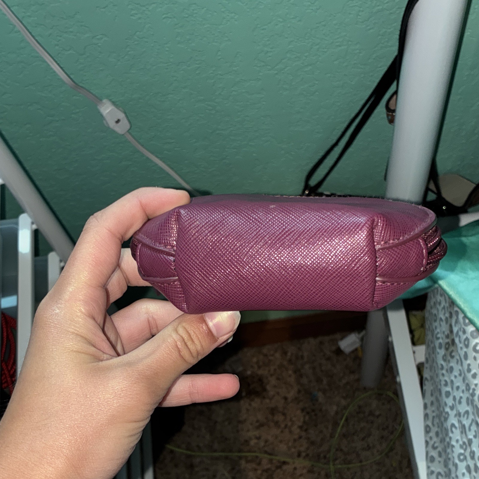 Merona Purple Zipper Makeup Bag Cosmetic Bag
