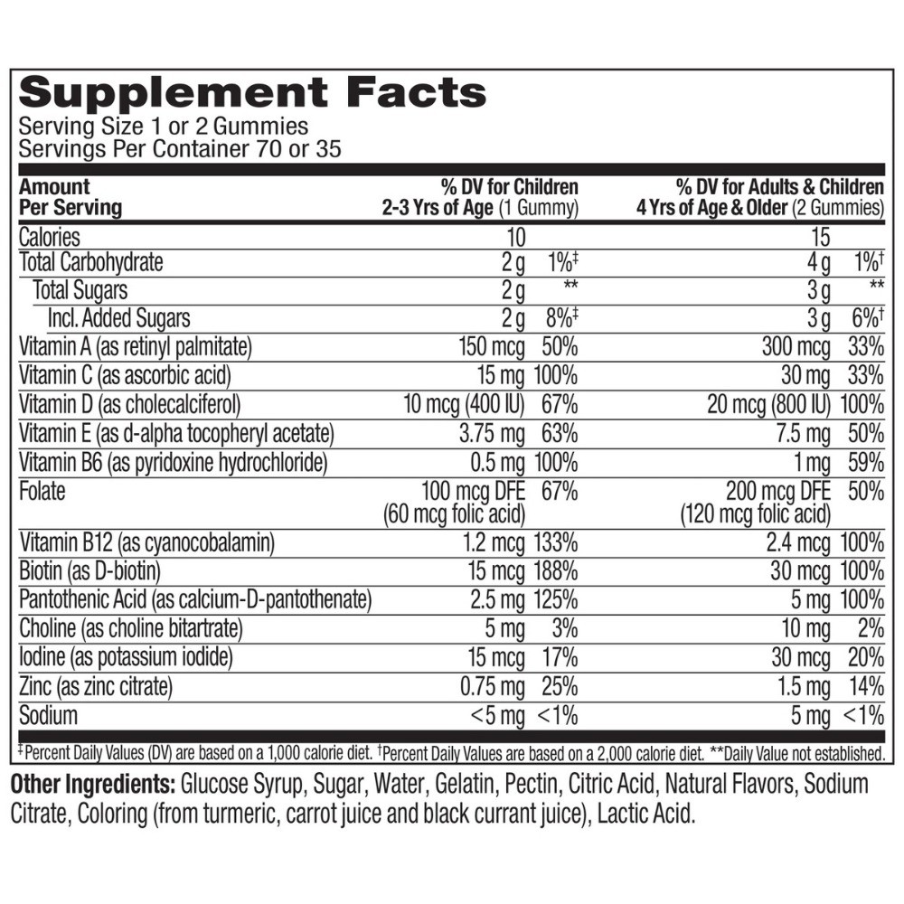 Kids’ Multivitamin Gummy Worms – 70ct Fast delivery