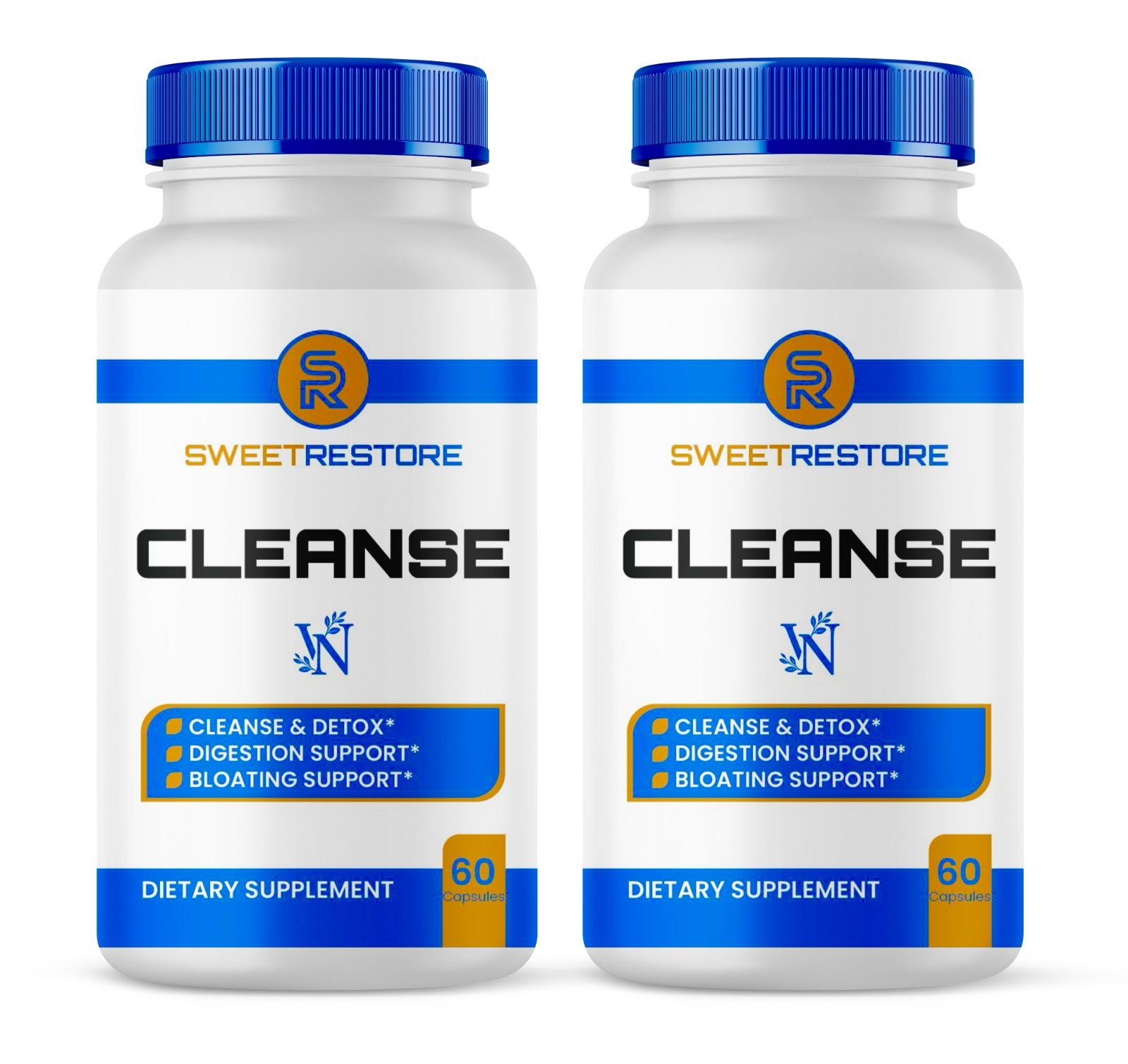 Sweet Restore Cleanse Dietary Supplement 120 Capsules Daily Cleanse Pills 2 Pack