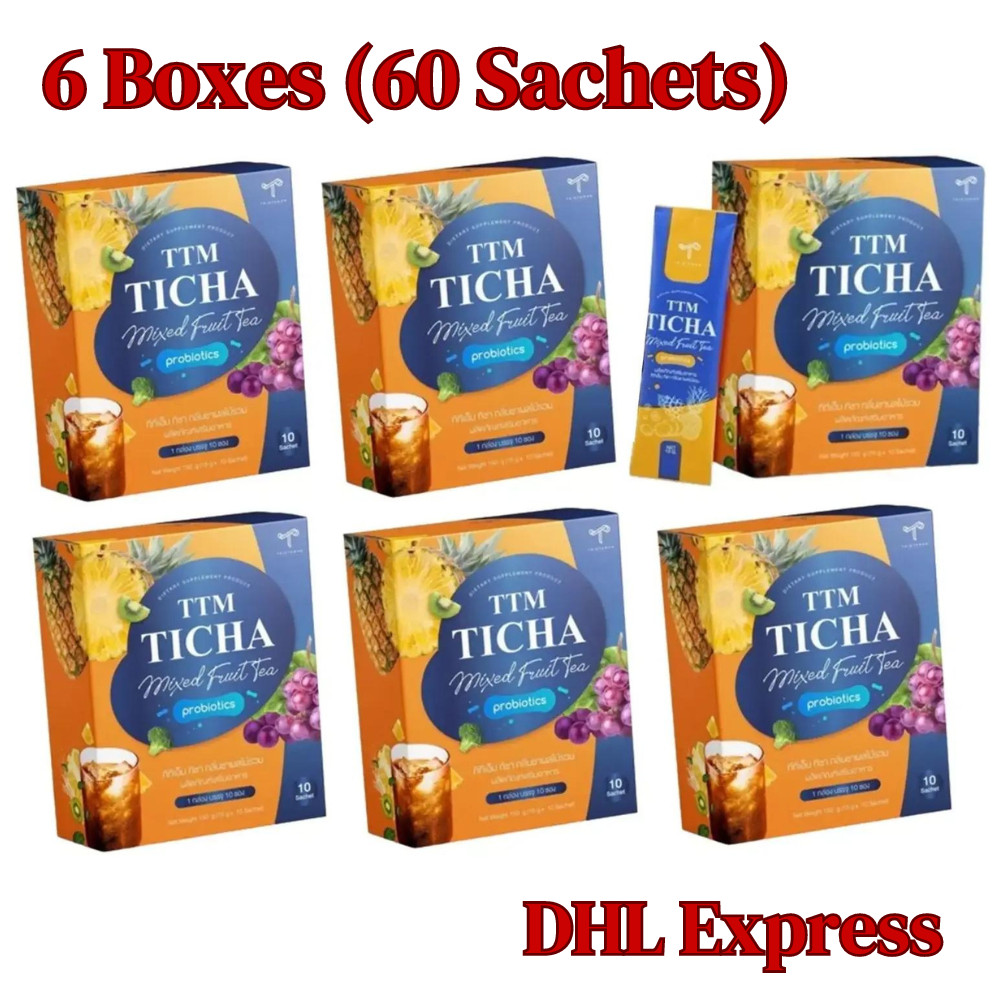 6X Mixed Fruit Tea TTM TICHA Balances Intestines Delicious Probiotic Prebiotic