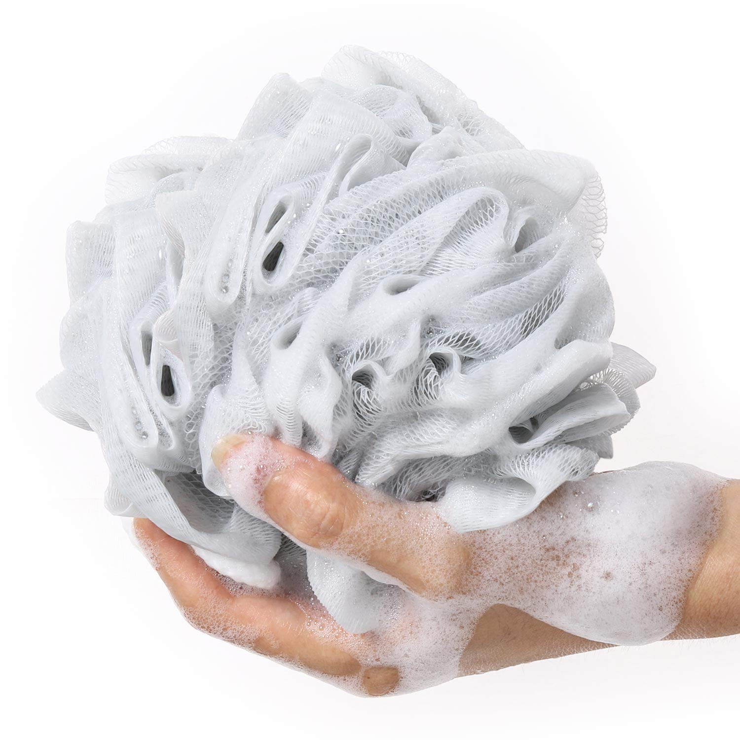 Bath Sponge Shower Loofahs 60G Mesh Pouf Bath Scrunchies Body Wash Puff Shower P