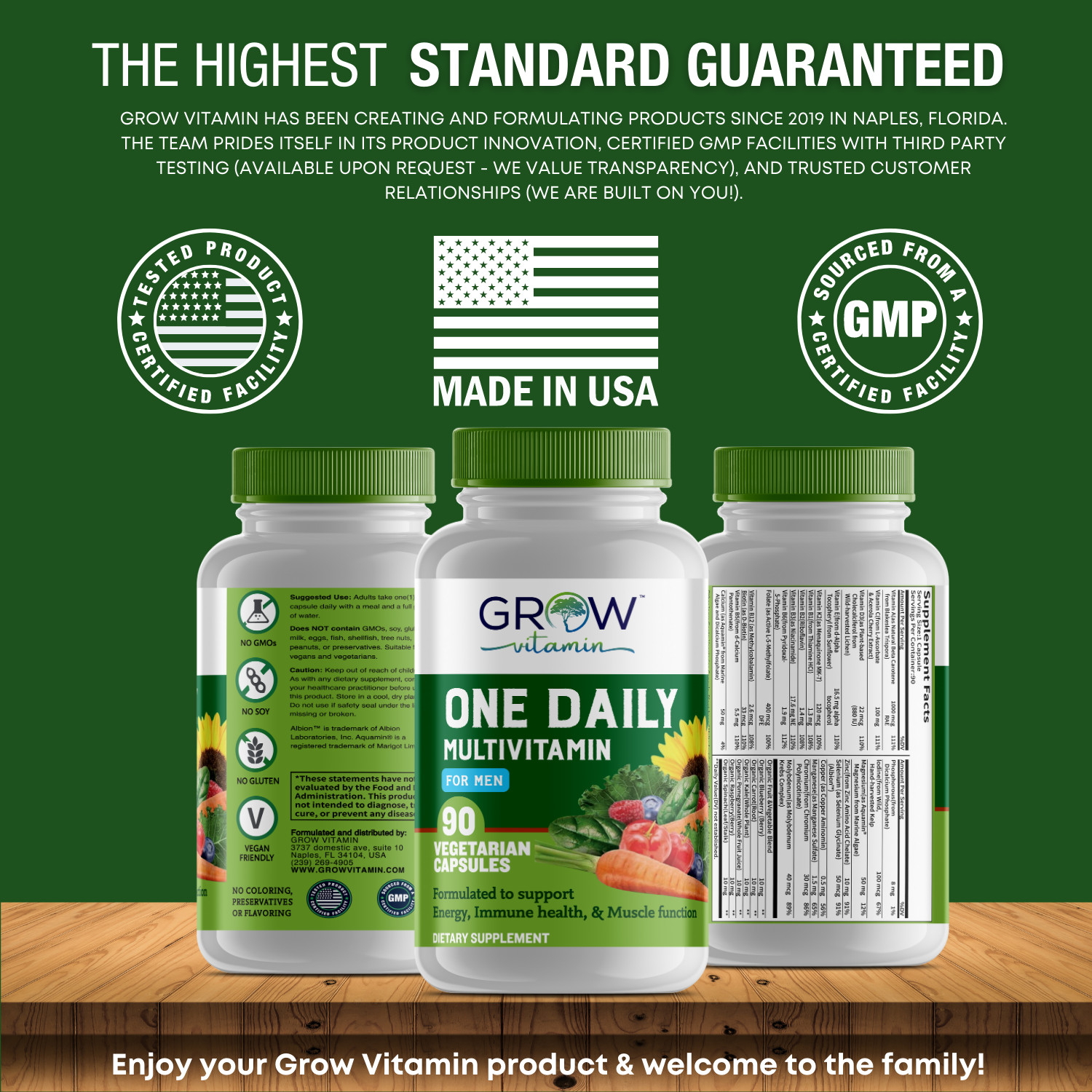 One Daily Multivitamin for Men 50+, Vitamins, Minerals, Organic Whole Foods, Non