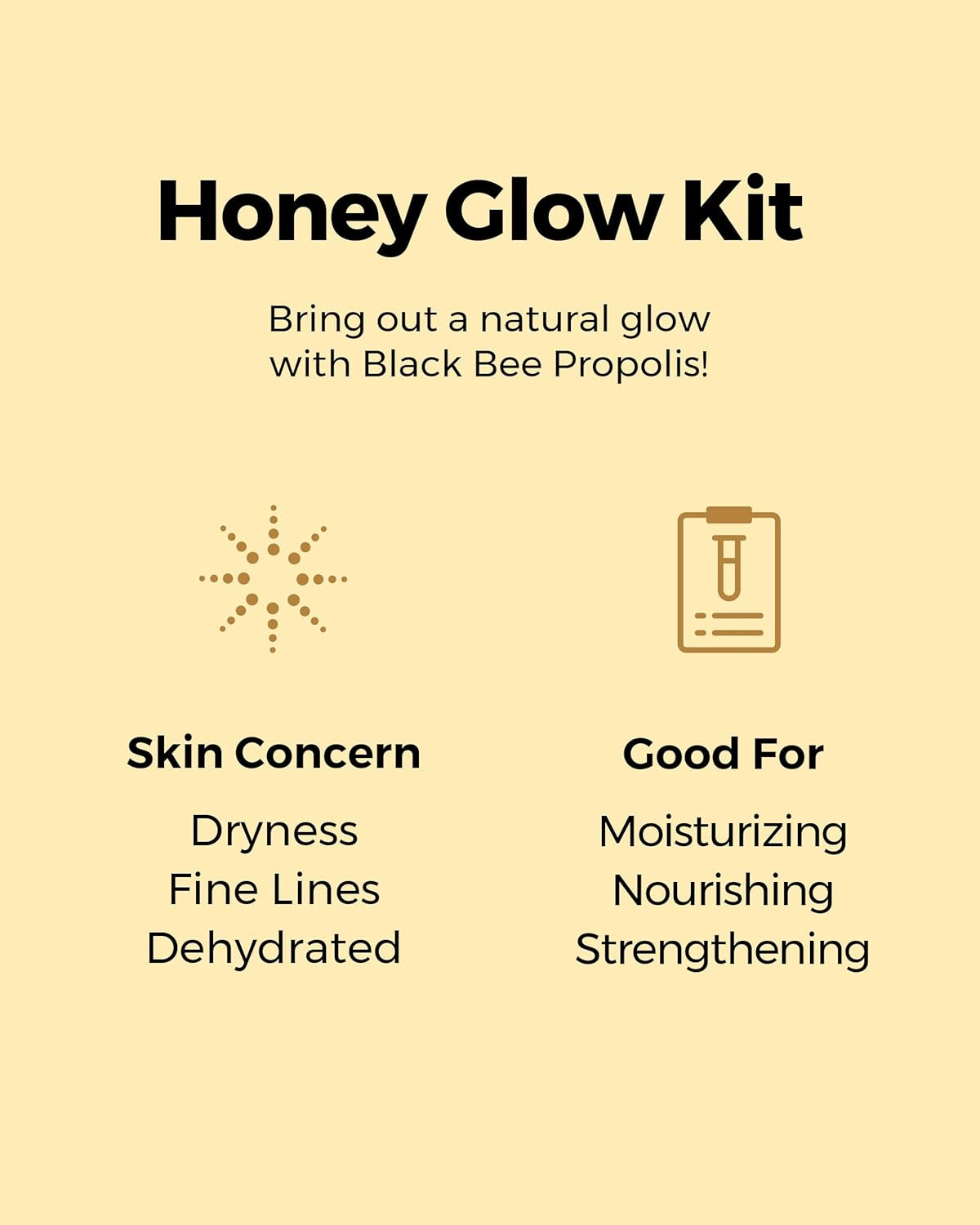 COSRX Honey Glow Kit, Korean Skin Care Set with Propolis Facial Toner, Serum, &