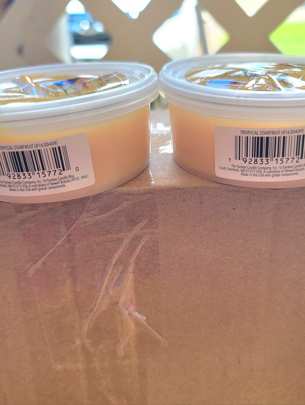NWOT. Yankee Candle Tropical Starfruit Easy MeltCup Duo – Yellow