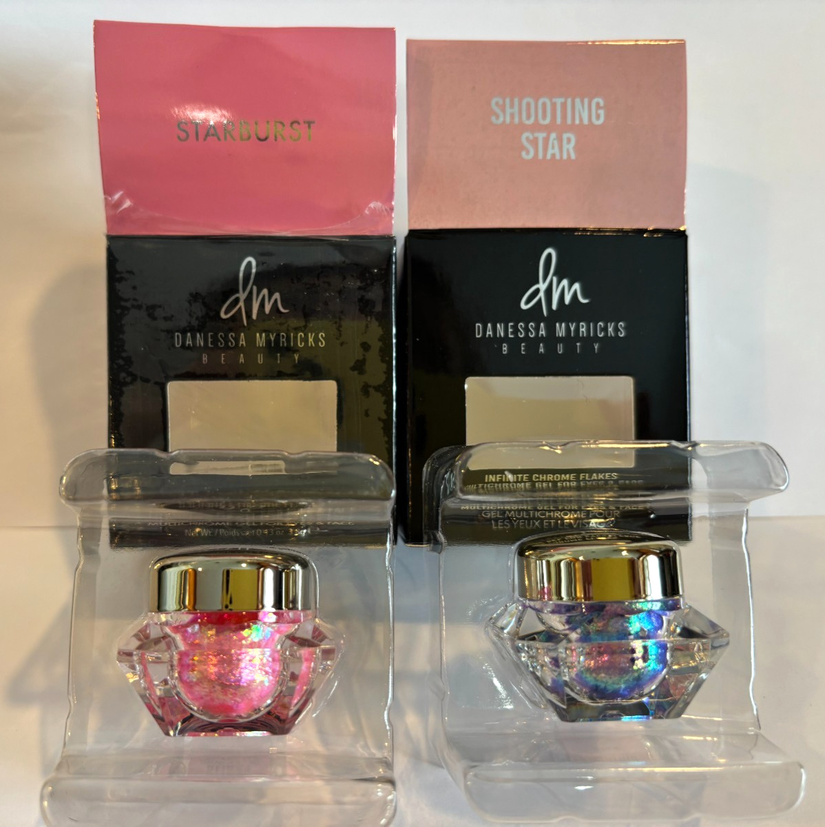 Danessa Myricks Chrome Flakes for eyes/face STARBURST/SHOOTING STAR 1 of each