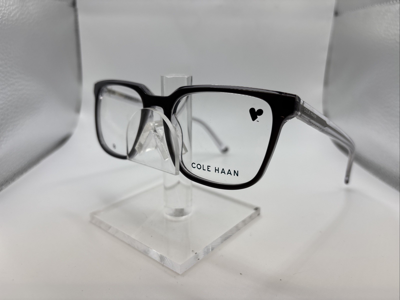 Cole Haan CH4506 (036) Smoke Crystal 52/18 M 140 Men’s Full Rim Eyeglasses A5720