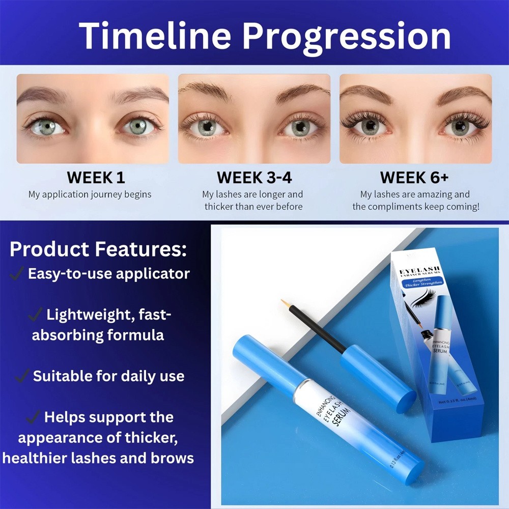 Eyelash Eyebrow Growth Serum Professional Enhancer Longer Lash