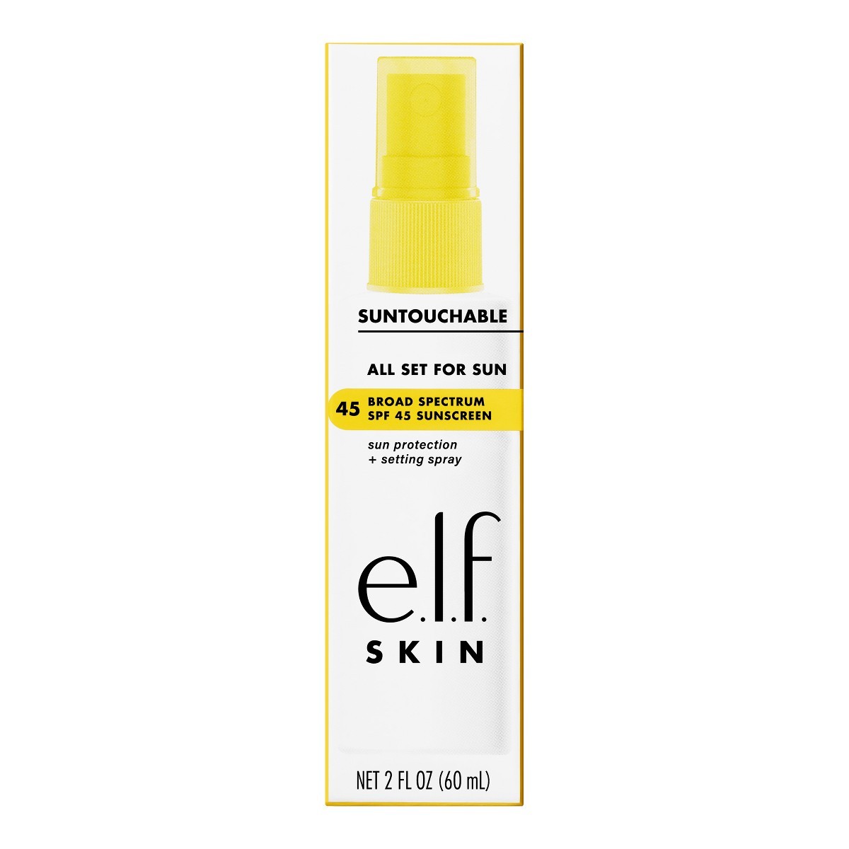 e.l.f. SKIN Suntouchable All Set For Sun Sunscreen – SPF 45 – 2 fl oz