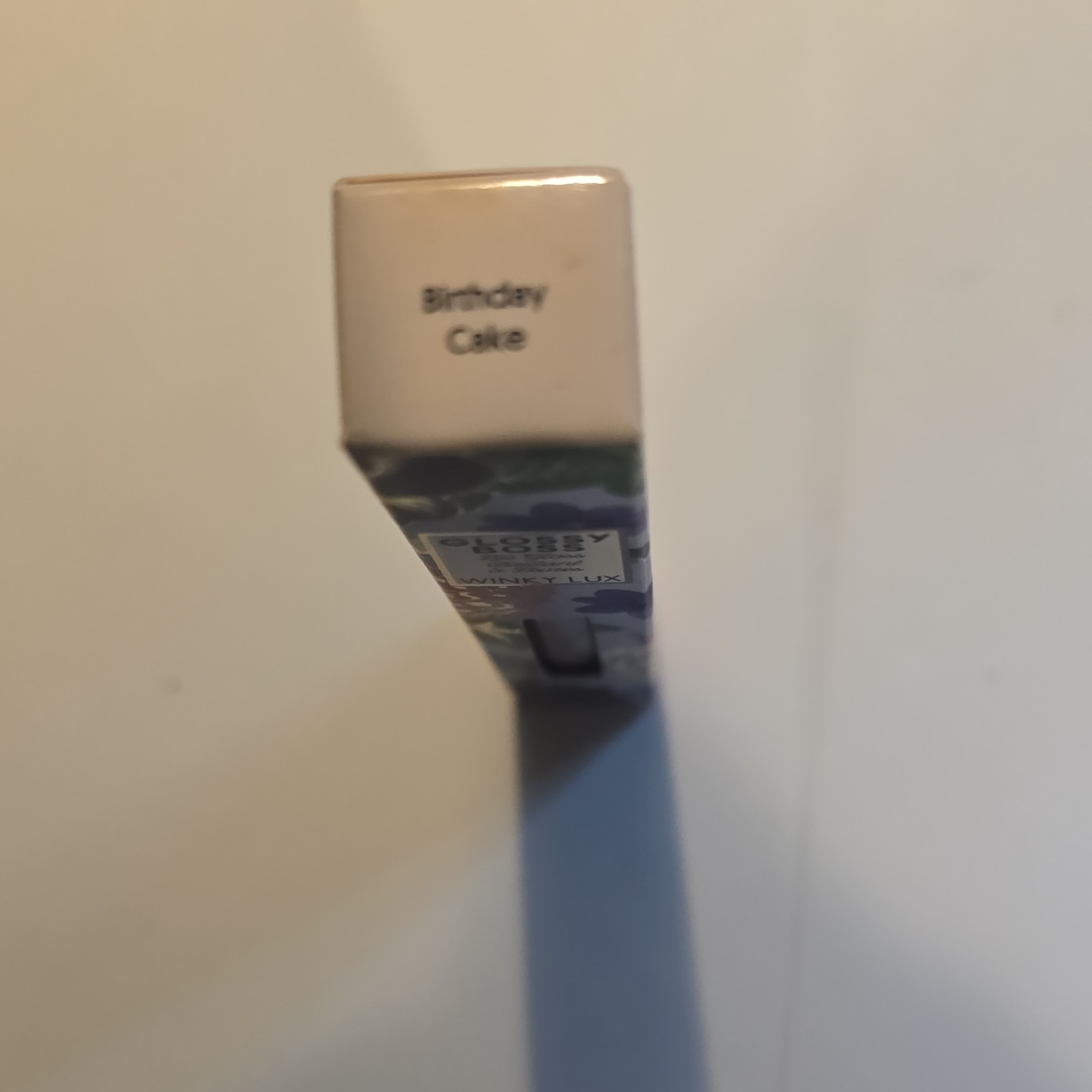 Winky Lux Glossy Boss Lip Gloss Birthday Cake Clear Glitter Shine 0.14 oz