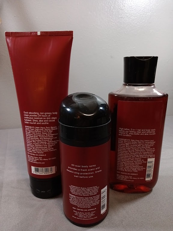 Men’s Collection 2-in-1 Hair &Body Wash Deodorizing Body Spray Body Cream