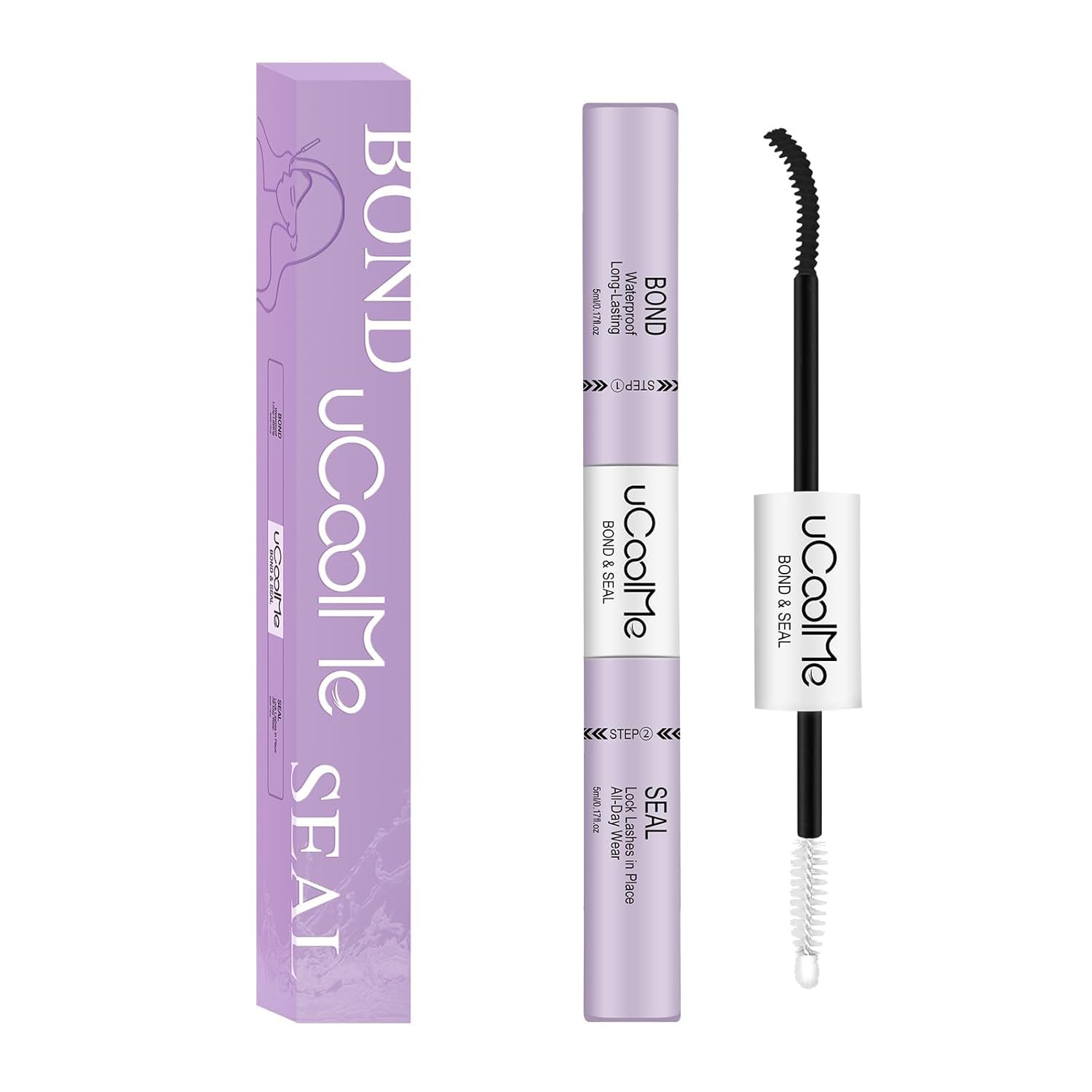 Ucoolme Lash Bond and Seal Waterproof 10ML for Lash Clusters 144Hours Superstron