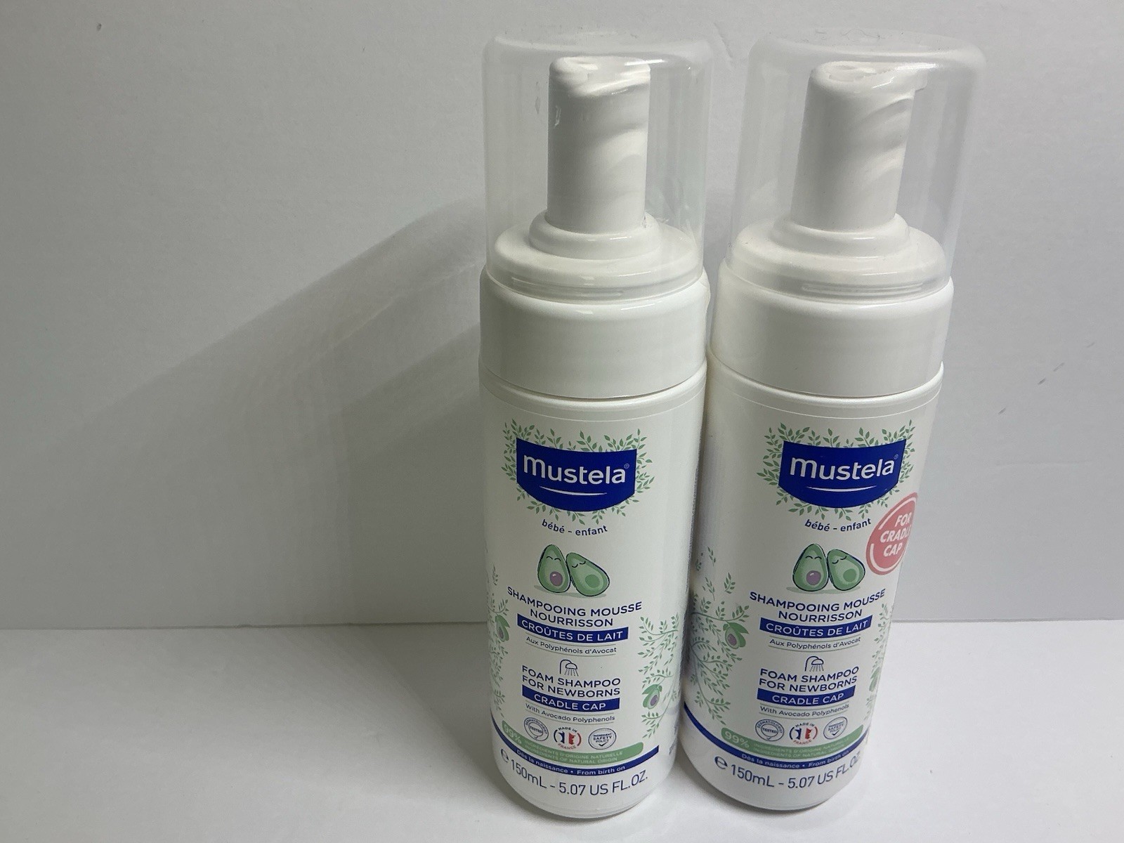 Mustela Cradle Cap Foam Shampoo for Newborn – Baby 5.07 Fl Oz – 2 Bottles